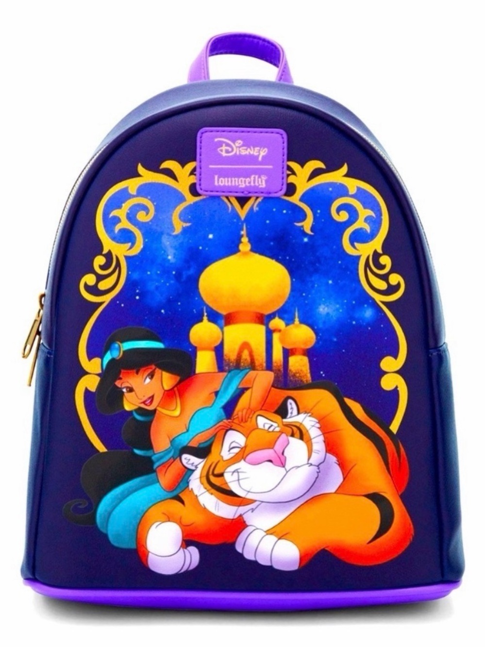 RARE Disney Jasmine & Rajah Loungefly Mini Backpack